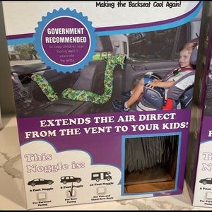 ONE like new the NOGGLE air vent/ac extender for baby in the car